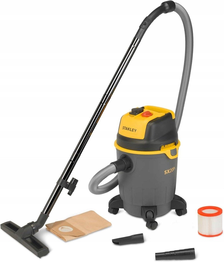 Stanley SXVC20PTE Industrial Vacuum Cleaner 1200 W Black Yellow