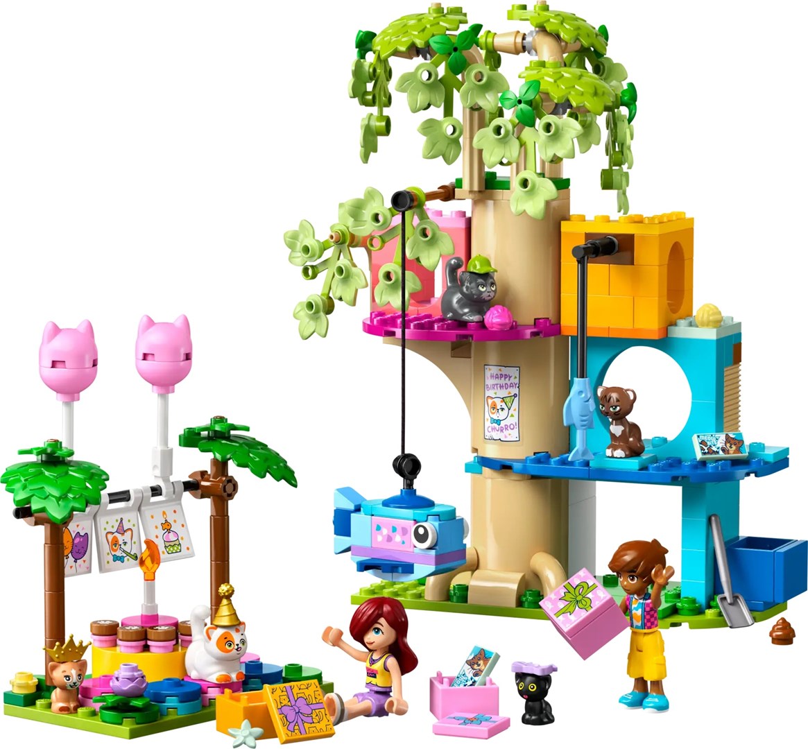 LEGO FRIENDS 42666 Cat Birthday Party & Tree House Set