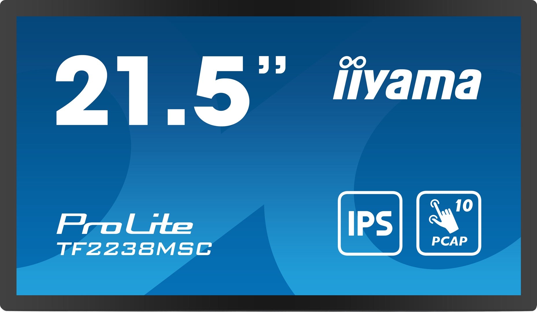Iiyama TF2238MSC 54.5cm MTOUCH Display IPS 21.5'' - 1920x1080- DP, HDMI, USB, PCAP - Flachbildschirm (TFT/LCD) - 54,5 cm - IPS - black [Energieklasse D] (TF2238MSC-B1)