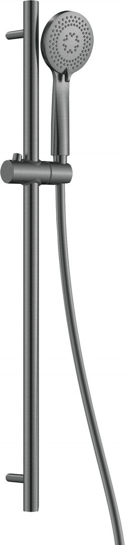 Deante 3-Function Shower Set with Rail Titanium 1500mm