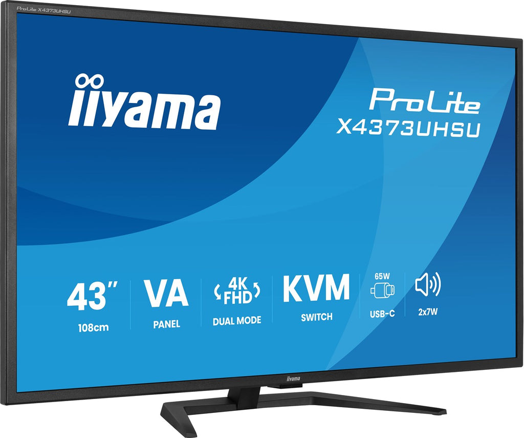 IIYAMA ProLite X4373UHSU-B2 42.5" 4K Ultra HD Monitor 3840 x 2160 Windows, Linux