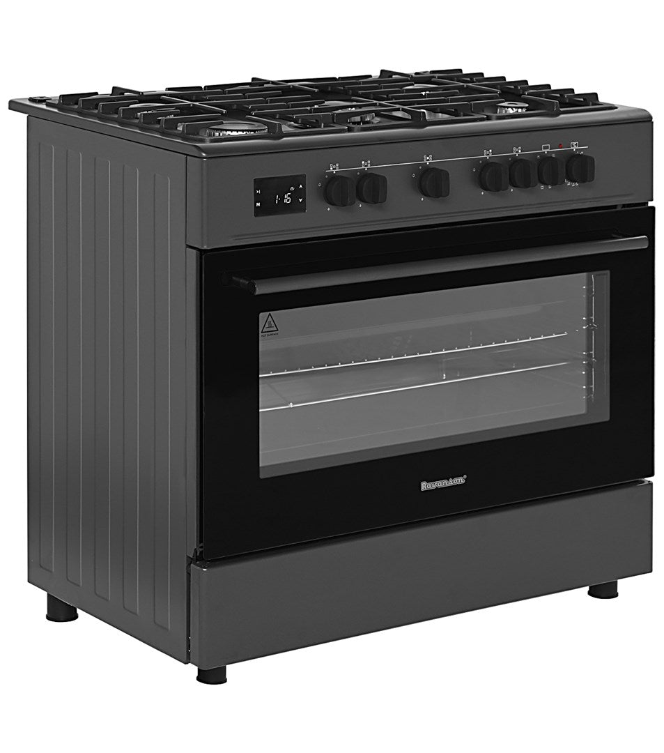 Ravanson KWGE-K90 Cheff Modern Black Gas and Electric Cooker