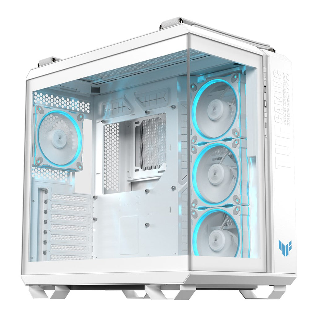 ASUS TUF GAMING GT502 Horizon TG ARGB Midi Tower Case - White