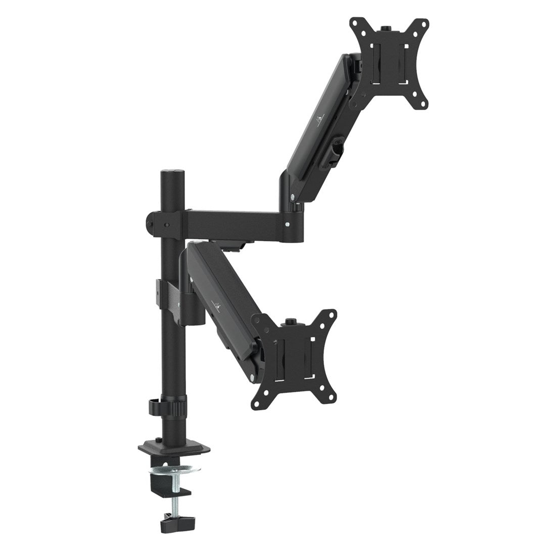 Maclean MC-136 2 Monitor Mount Gas Spring 17-32 2-10 kg Black