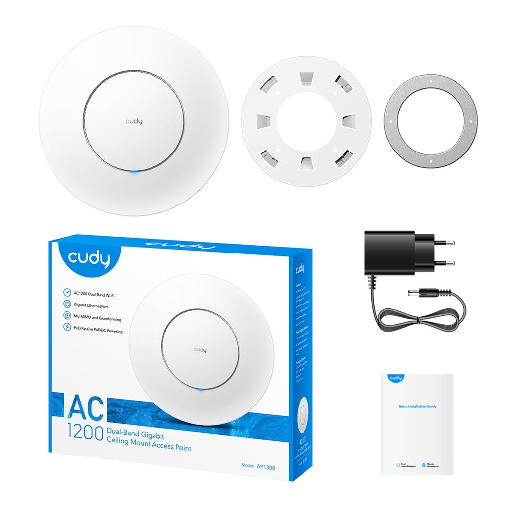 Cudy AC1300 Power over Ethernet (PoE) White