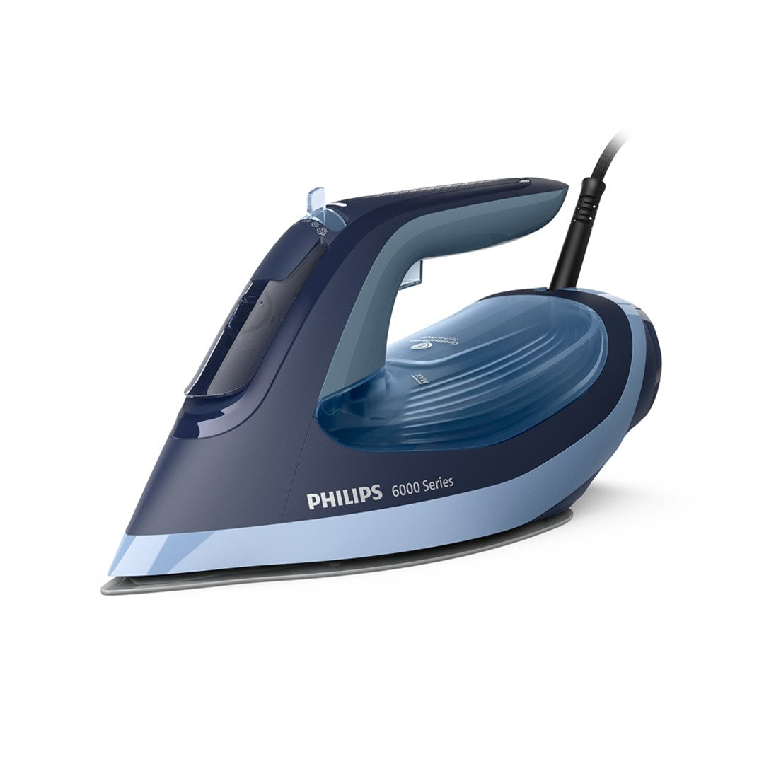 Philips 6000 Series Iron DST6120/20 - SteamGlide Plus Soleplate, 2600 W Blue