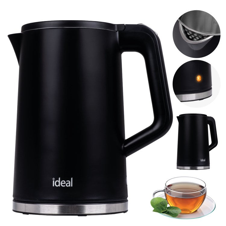 IDEAL Kettle 1.7 L 1500W Steel Black