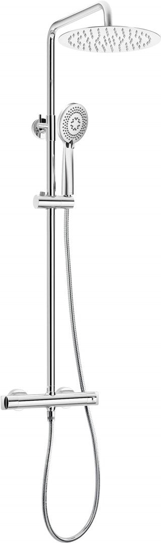 Showerhead with thermostatic mixing valve