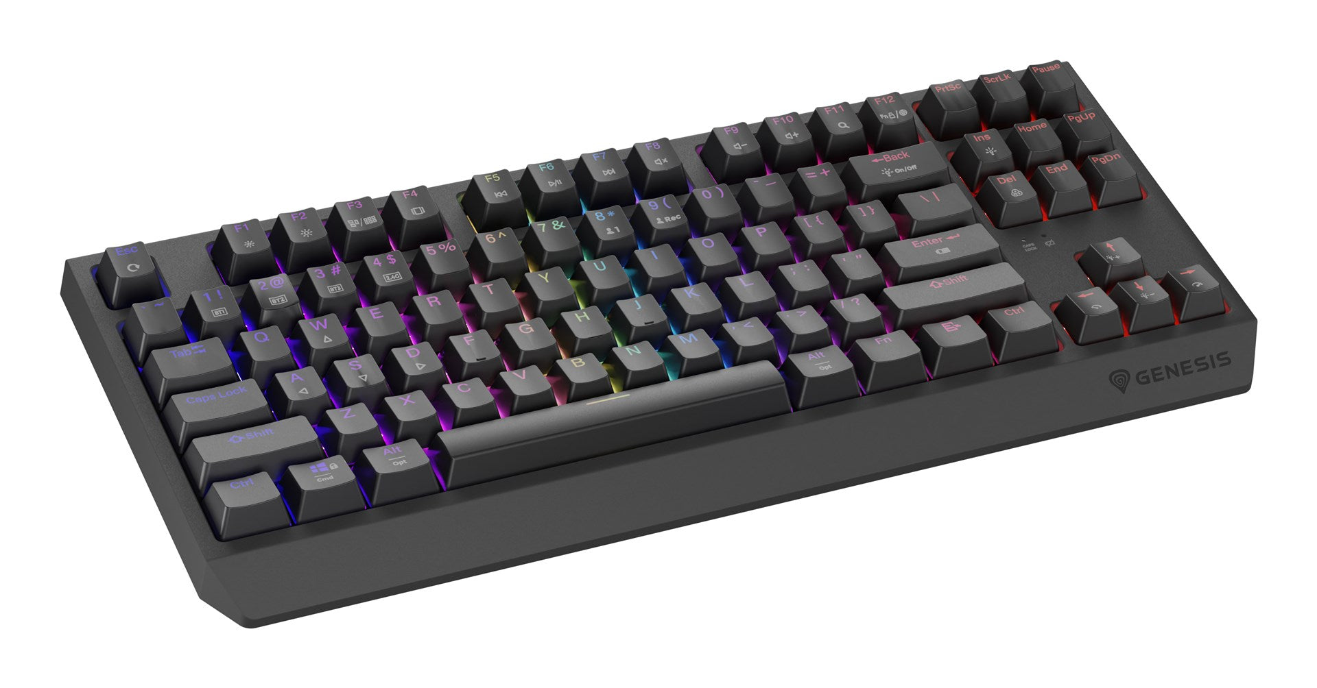 GENESIS Thor 230 TKL Gaming Keyboard USB + RF Wireless + Bluetooth Black