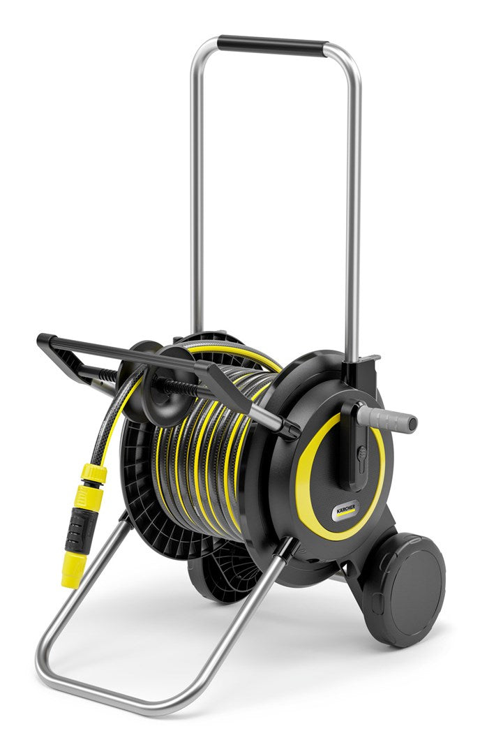 KARCHER Cart Reel HT 4.20 Set with 20 m Hose - Manual Reeling - Black/Yellow