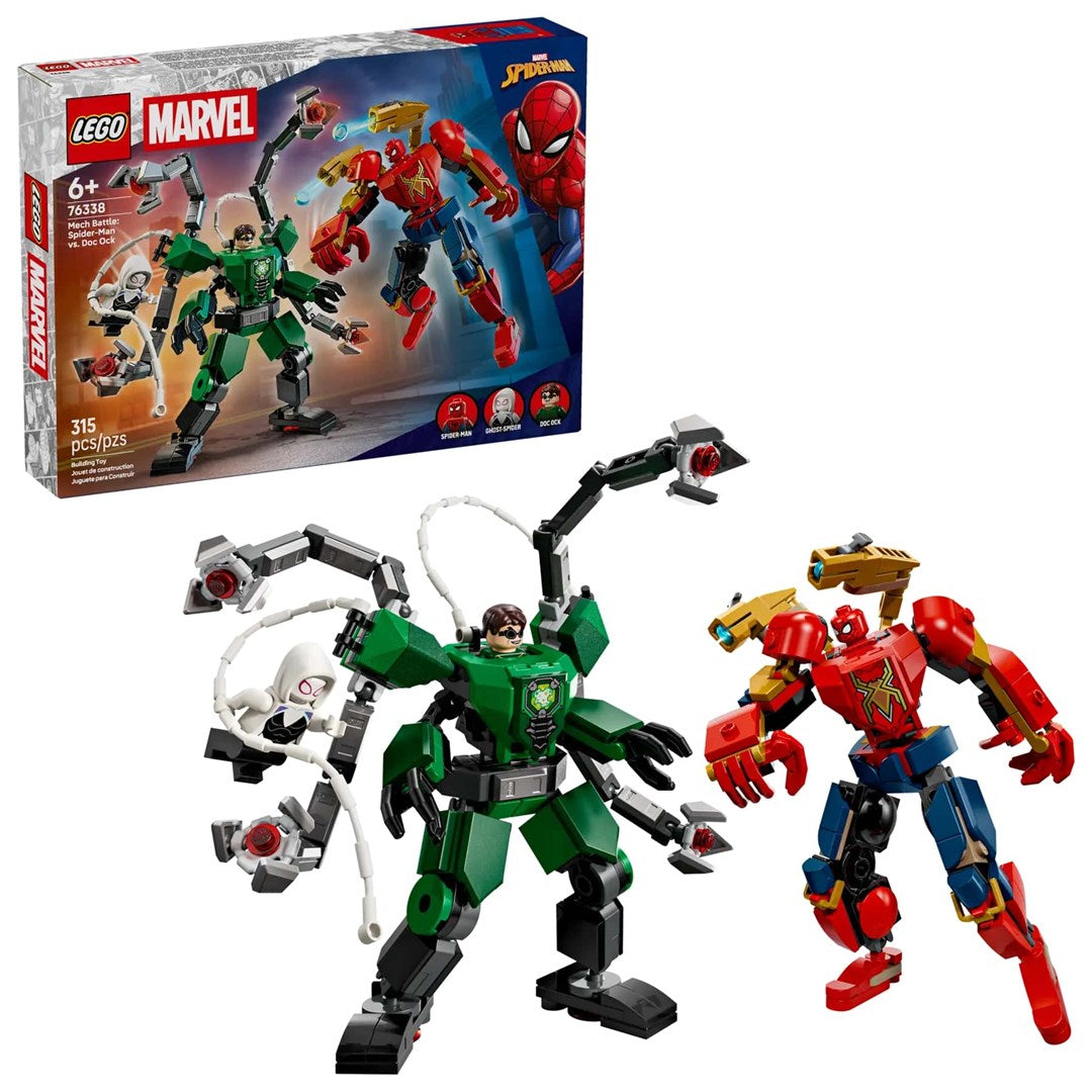 LEGO MARVEL Mech Battle: Spider-Man vs. Doc Ock 76338 Building Toy with 3 Minifigures