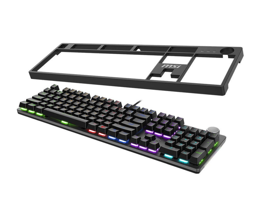 MSI FORGE GK320 RED keyboard Gaming USB QWERTY US International Black