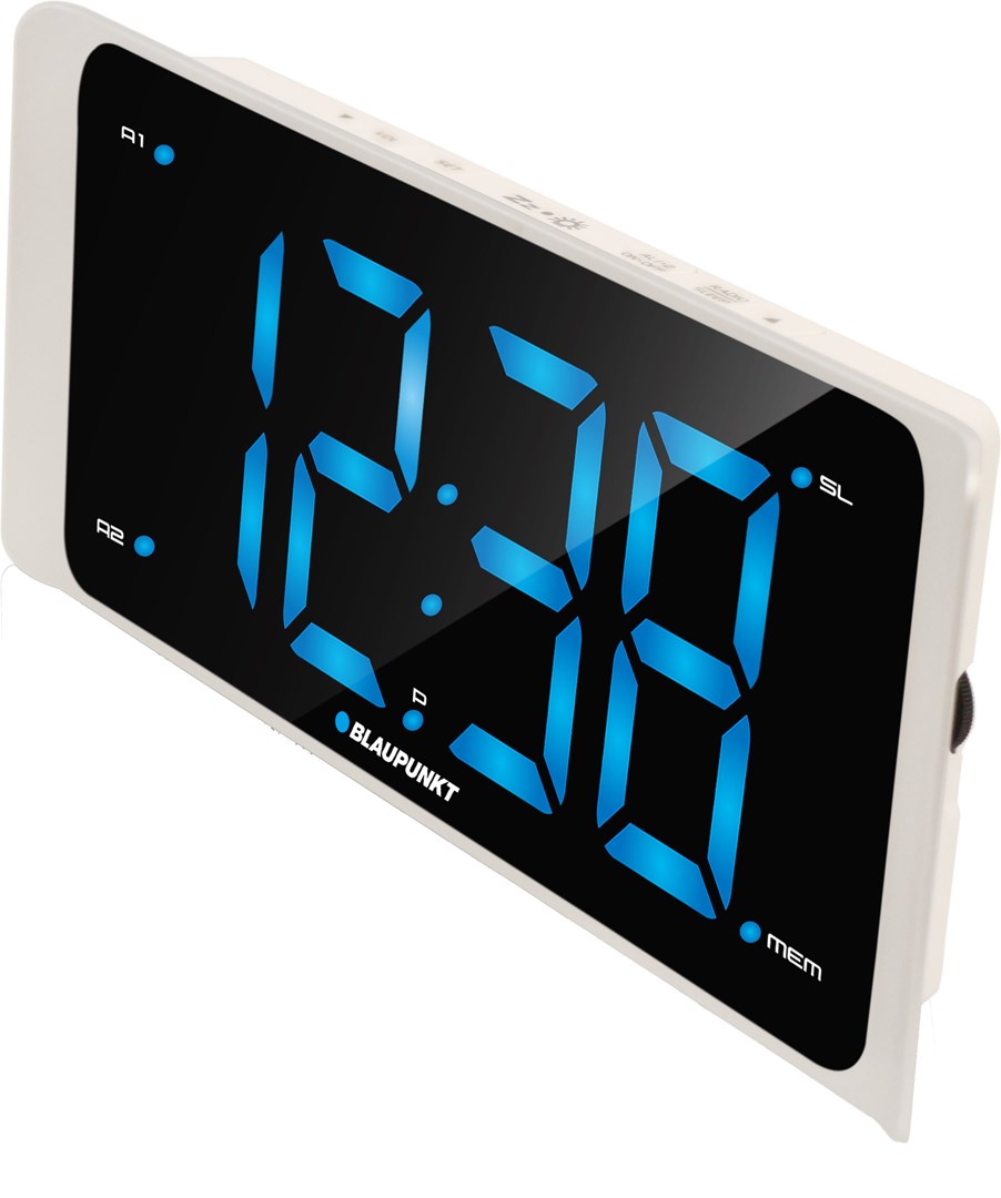 Blaupunkt CR16WH Digital Alarm Clock Black White