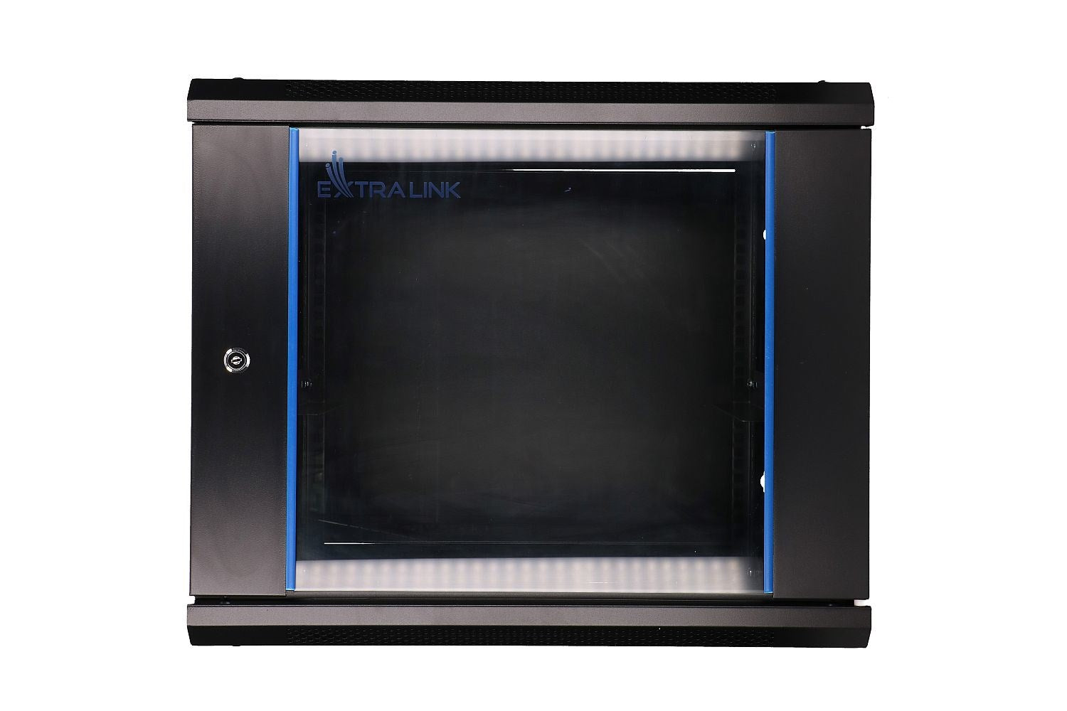 Extralink Rackmount Cabinet 9U 600x600 Black Wall Mounted