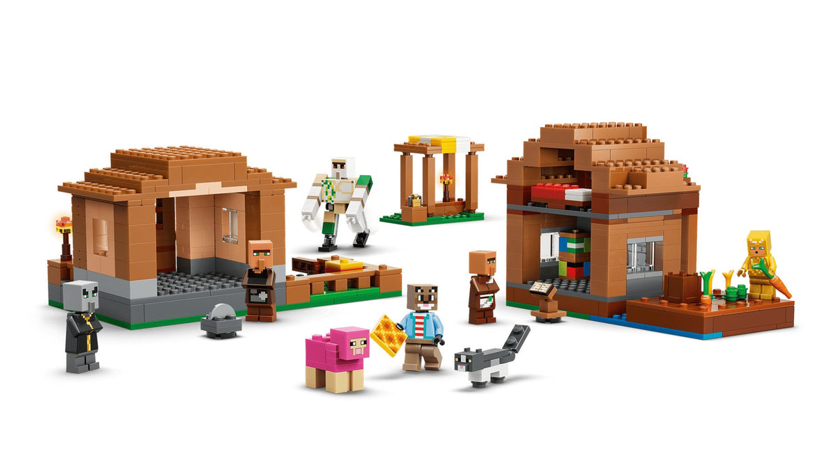 LEGO MINECRAFT Evoker Village Attack Building Kit 607 Elements for Ages 9+ Model 21596