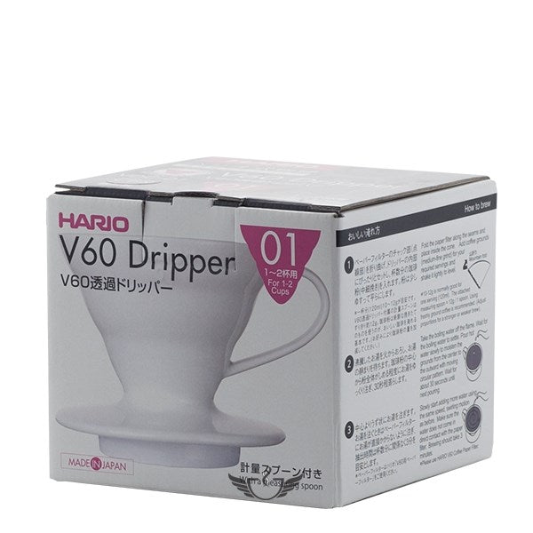 HARIO V60-02 White Ceramic Drip Coffee Maker