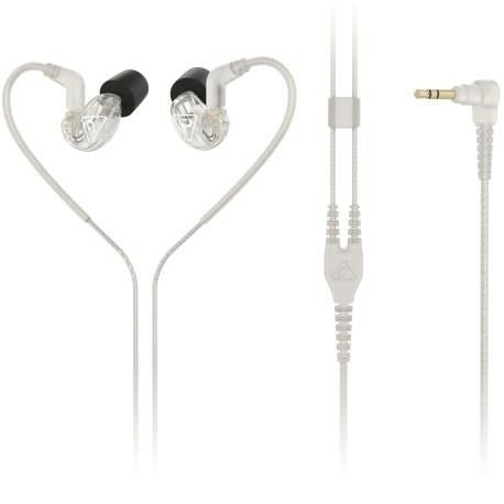 Behringer SD251-CL In-Ear Headphones, Transparent, 20-20000 Hz, 22 Ohm, 105 dB, MMCX Connector