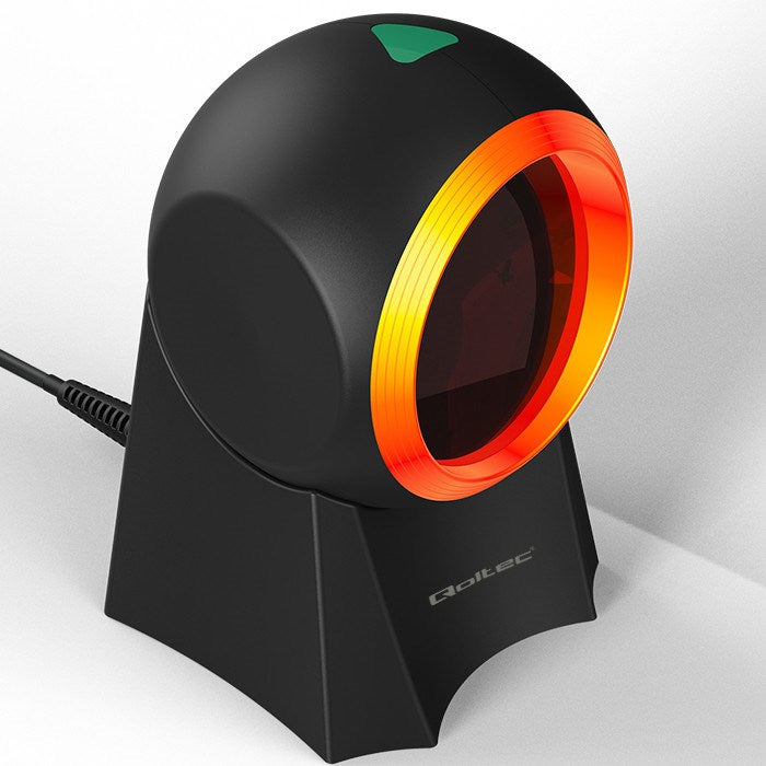 Qoltec 50857 Wired Desktop Barcode Scanner 1D 2D