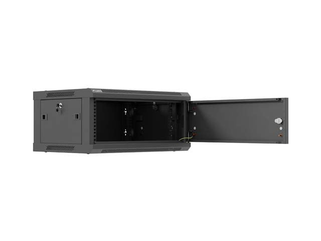 Lanberg Wall-mounted Rack 4U Black WF01-6404-00B