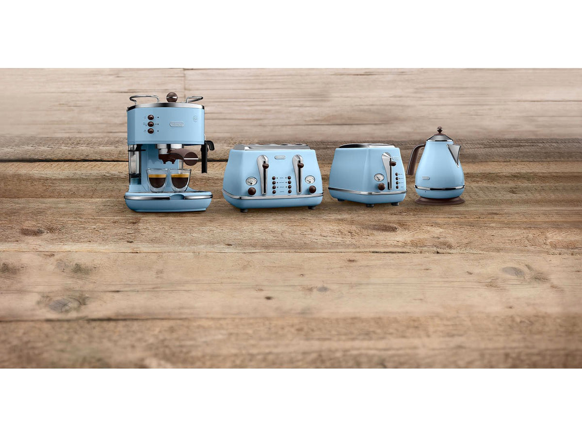 DeLonghi Icona Vintage KBOV 2001.AZ - Kettle - 1.7 L - 2000W - Blue Azure