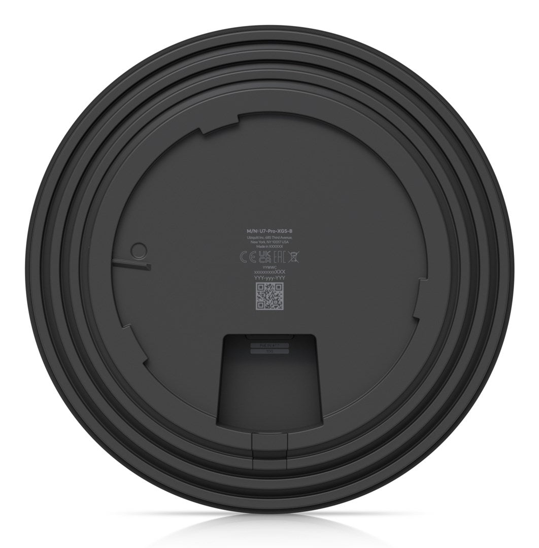Ubiquiti Ceiling-mounted WiFi Scanning Radio - 8-stream - 10/5/2.5/1 GbE - Black (U7-PRO-XGS-B)