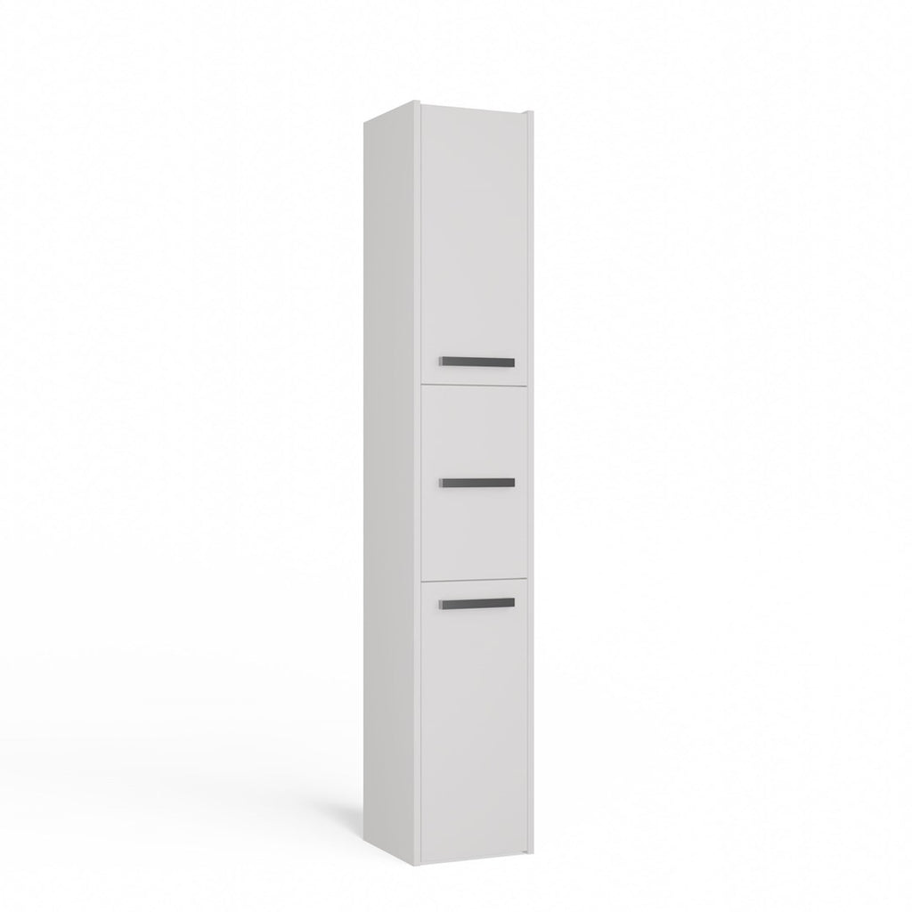 S33 BIEL Modern Bathroom Cabinet White 31x30x174 cm