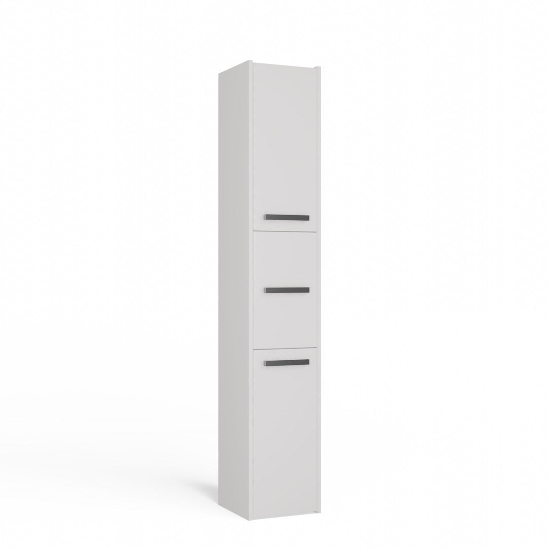 S33 BIEL Modern Bathroom Cabinet White 31x30x174 cm