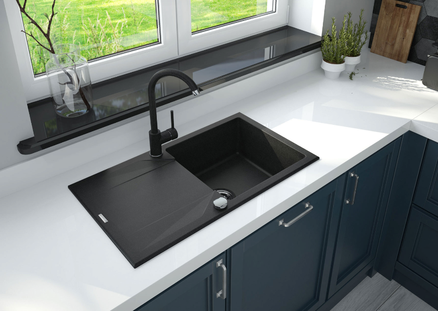 Deante Granite Sink 1-Bowl with Drainer