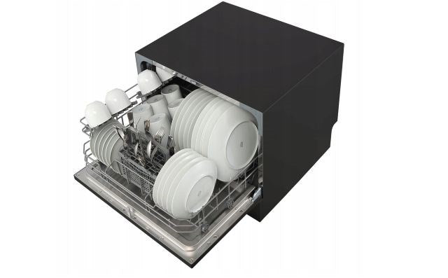 HEINRICH'S Dishwasher Countertop Black 6 Place Settings 8840