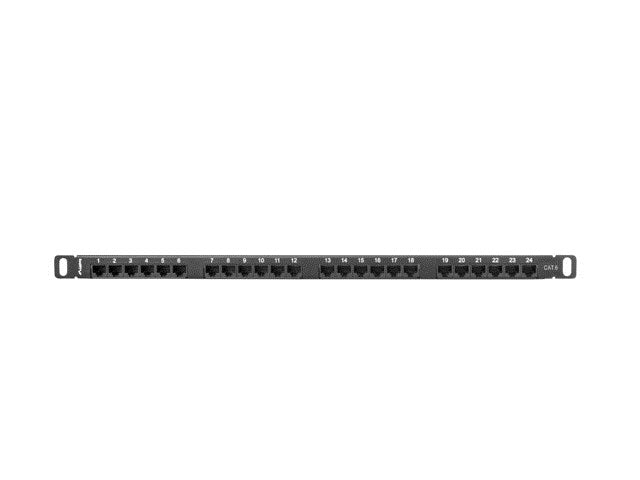 Lanberg Patch Panel 0.5U PPU6-0024-B Black 24 Ports