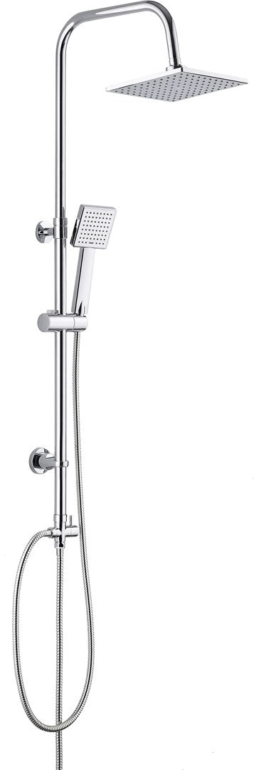 Deante Shower Set 1-Function Wall-Mounted Chrome Floks NAC01FK