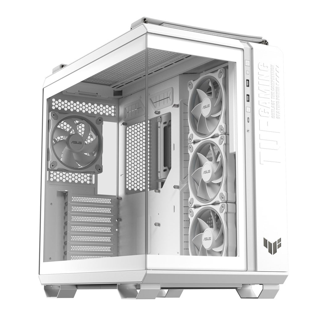 ASUS TUF GAMING GT502 Horizon TG ARGB Midi Tower Case - White