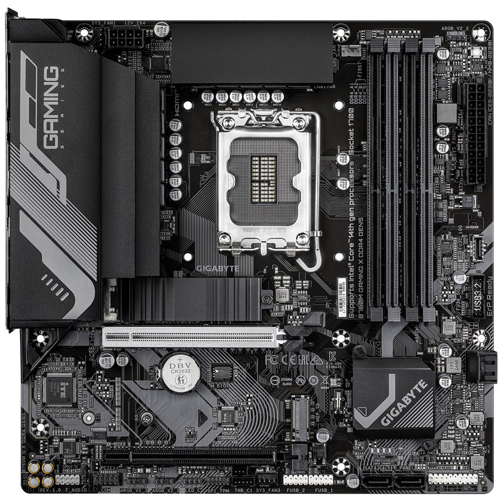 GIGABYTE B760M GAMING X DDR4 GEN5 Motherboard Supports 14th Gen Intel Core CPUs Model B760M G X DDR4 GEN5