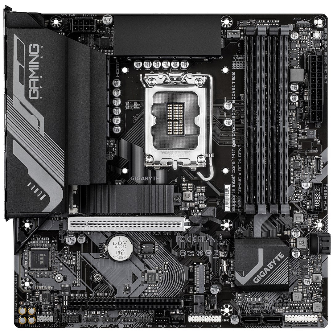 GIGABYTE B760M GAMING X DDR4 GEN5 Motherboard Supports 14th Gen Intel Core CPUs Model B760M G X DDR4 GEN5