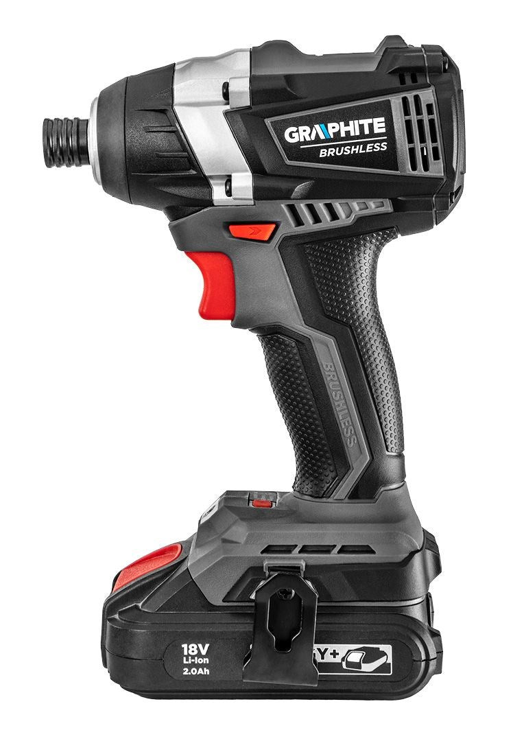 GRAPHITE 58G024 Power Screwdriver/Impact Driver, 18V, 180 Nm, 3780 RPM