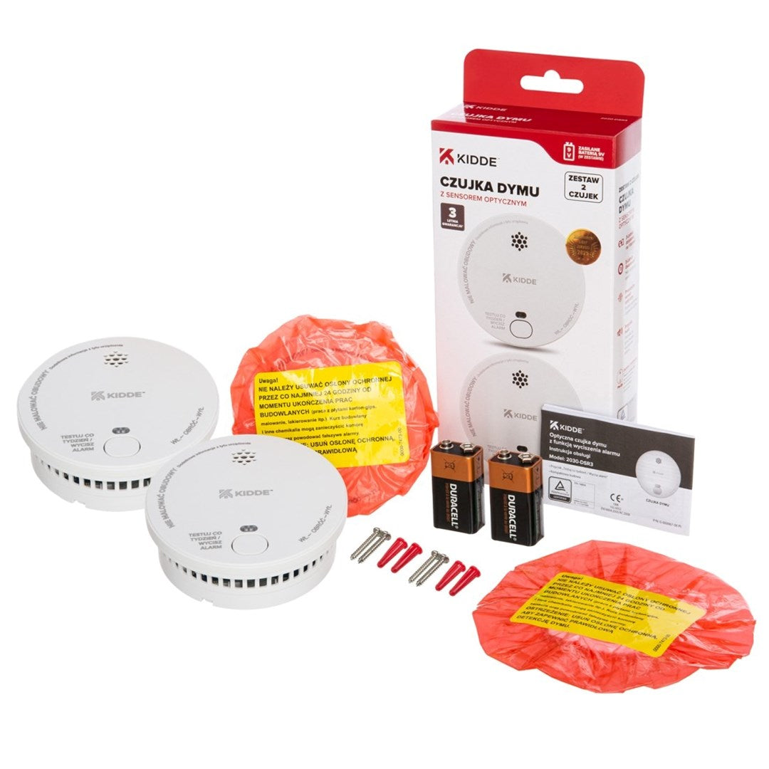KIDDE Set of Two Smoke Detectors 2030-DSR3