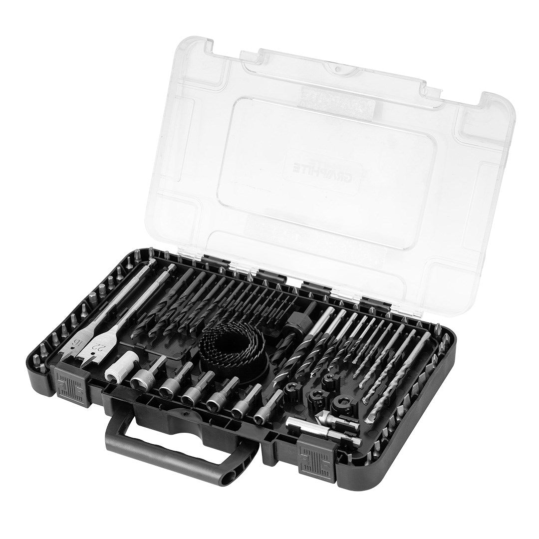 GRAPHITE Drill Bit Set 90 Pieces 1335 g 56H621
