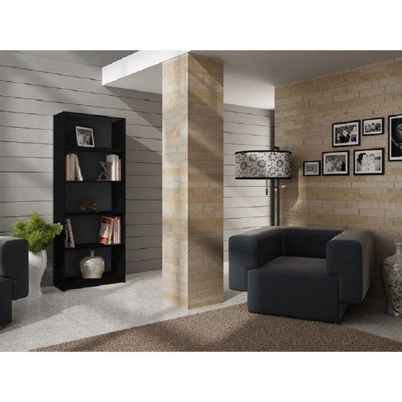 Topeshop R60 CZERŃ Office Bookcase 60x182 cm Black