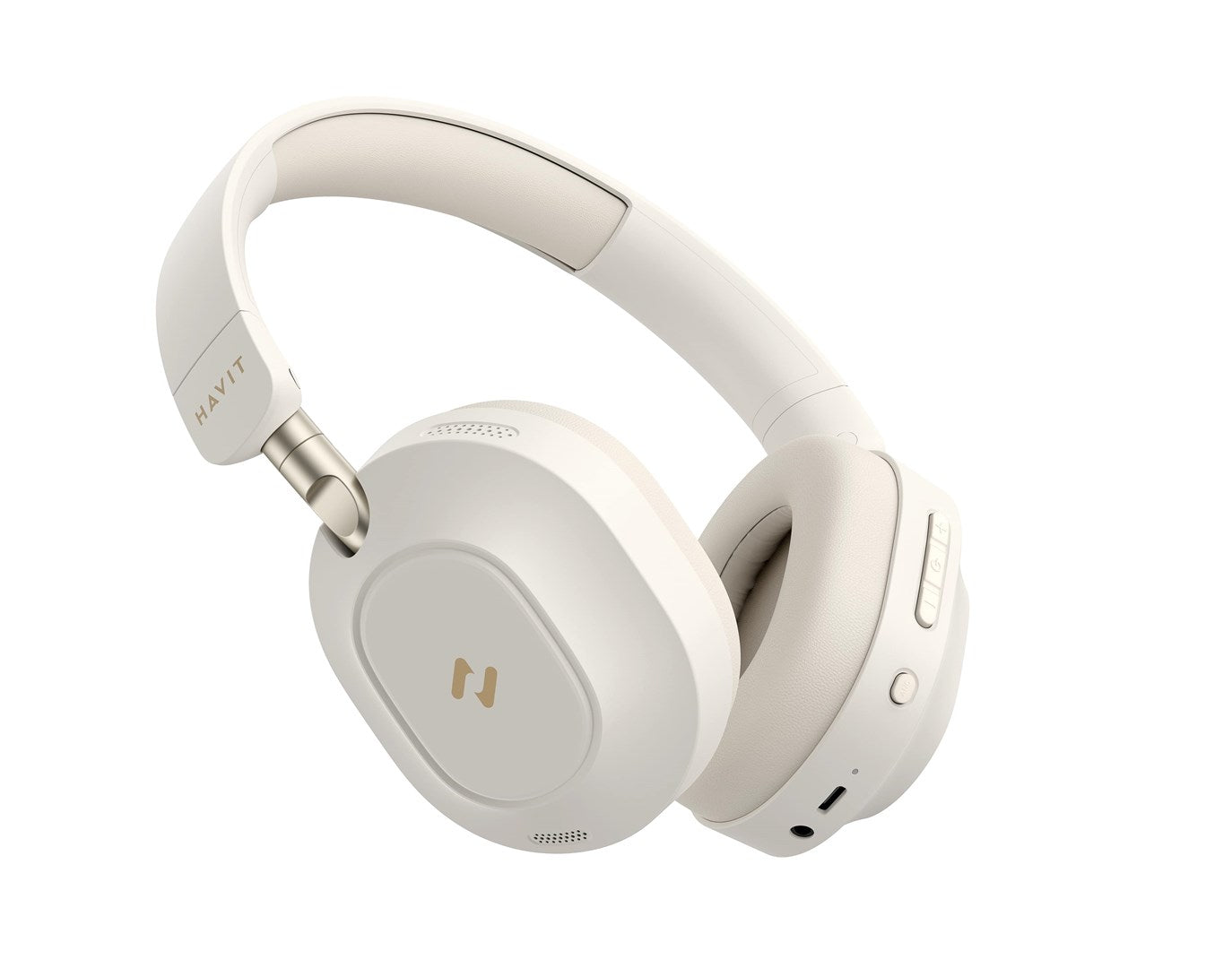Havit BT Cordless Headphones Active Noise Cancelling Beige