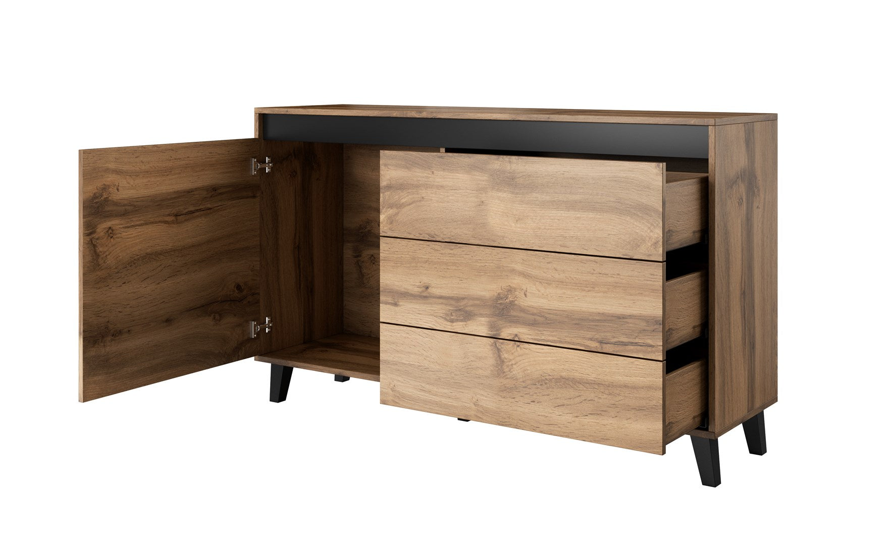 Cama Chest of Drawers NORD Wotan Oak/Anthracite