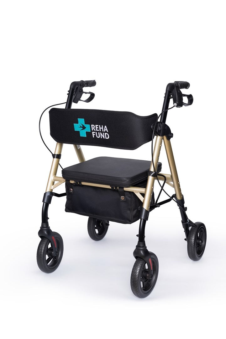 REHA FUND Four-Wheel Walker Marsylia Gold | Model RF-617/ZŁ