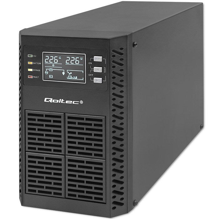 Qoltec UPS 1kVA 1000W LCD EPO USB Online
