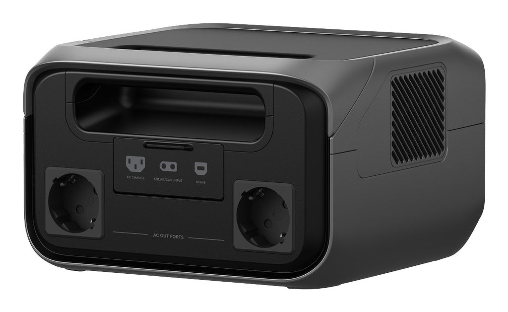 ECOFLOW River 3 PLUS Portable Power Station - 2674 W - 9 Output Ports - Black/Grey