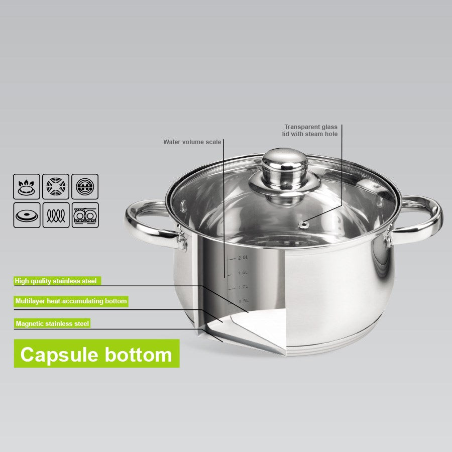 MR-2020-6XL MAESTRO 6-Piece Pot Set