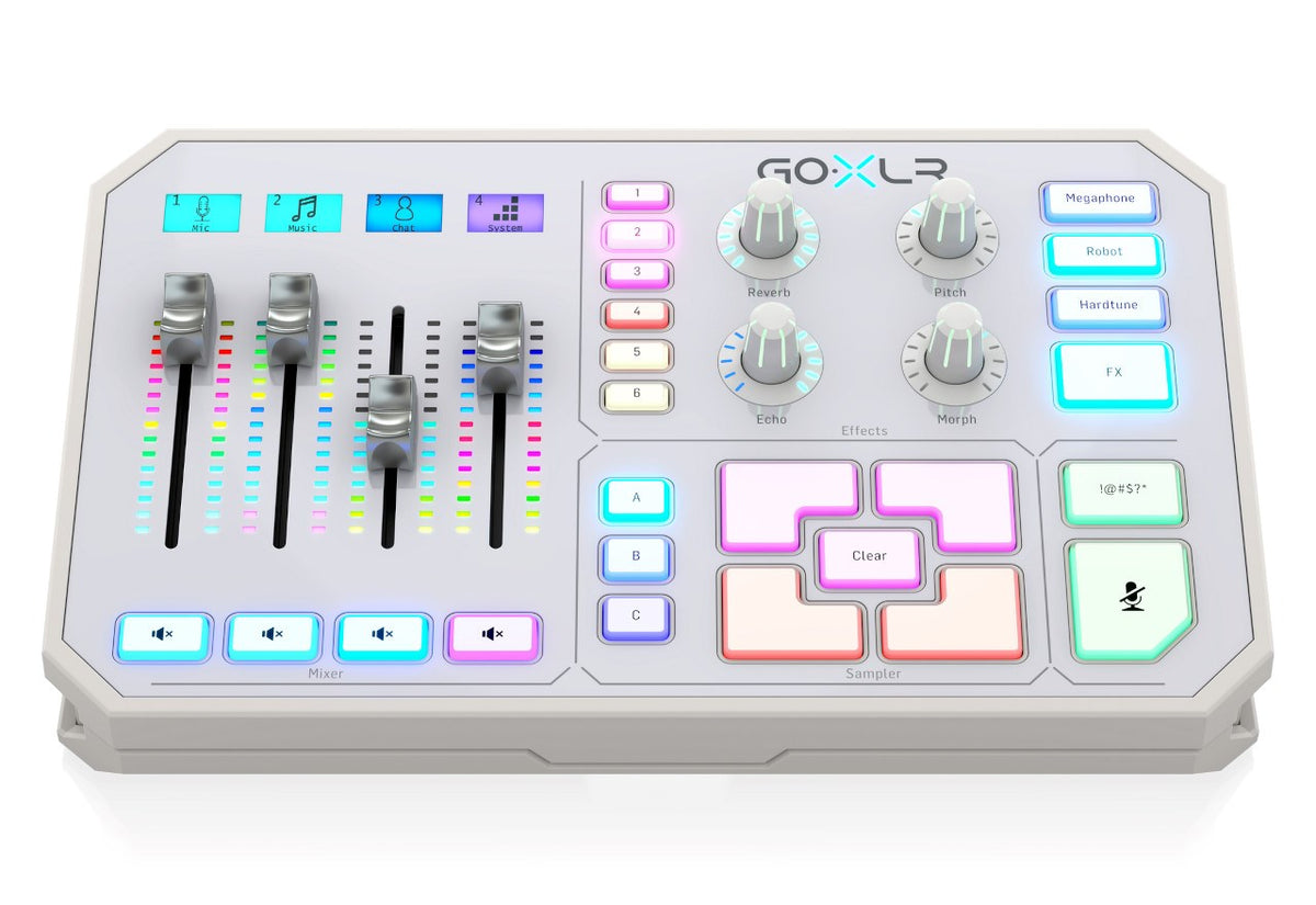 TC Helicon GO XLR-WH USB Audio Mixer and Interface White