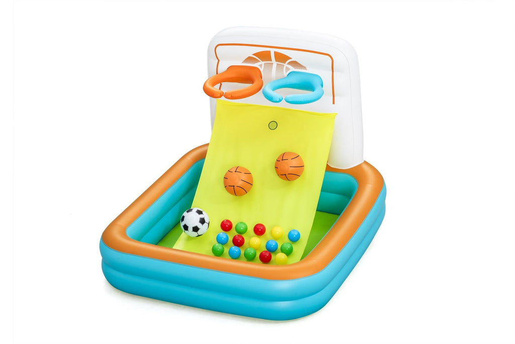 Bestway Kick ‘N Swish 3-in-1 Multi-Use Inflatable Ball Pit with 18 Play Balls