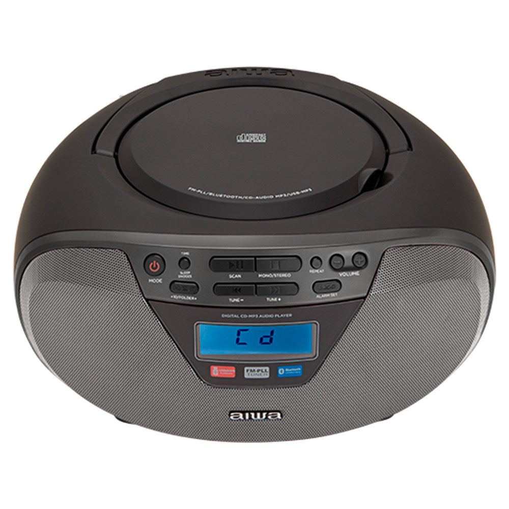 Aiwa BBTU-400BK Portable Stereo System 6W FM Black MP3 Playback