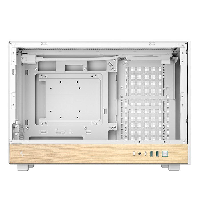 DEEPCOOL CH260 WOOD Micro Tower Case for micro ATX/Mini-ITX, R-CH260-WHNWM0-G-1