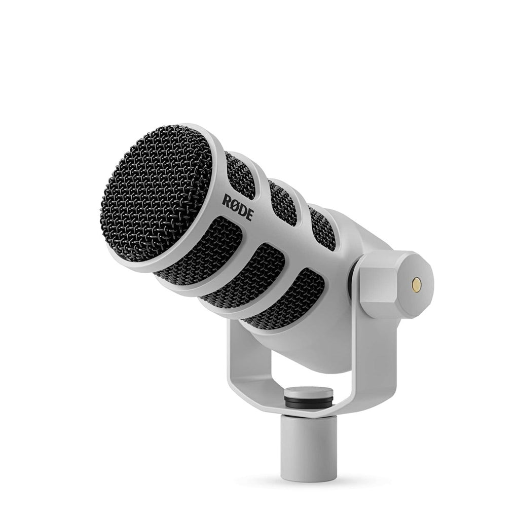 RODE PodMic USB White Dynamic Microphone for Podcasting