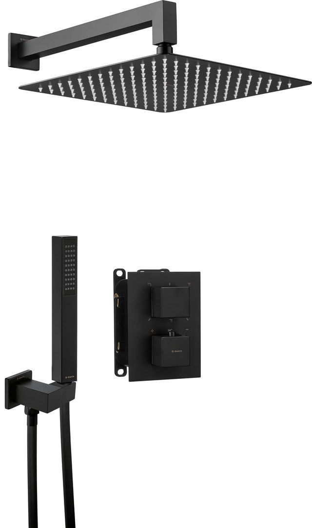 Concealed shower set with thermostatic BOX